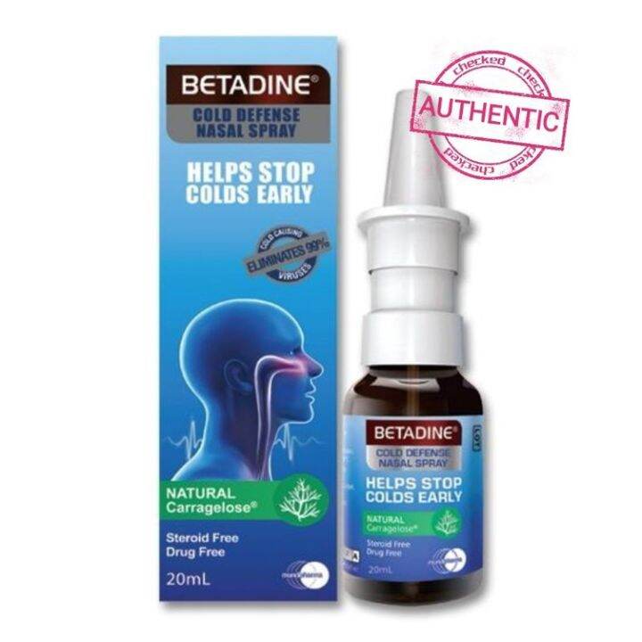 Betadine Nasal Spray / Cold Defense Nasal Spray 20ml exp 08/2024