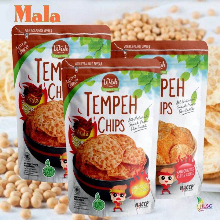 [Bundle] WOH Mala Tempeh Chips 3x50g Lazada Singapore