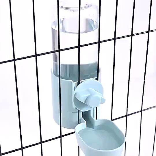 Automatic pet food water dispenser pet cage hanging bowl pet food