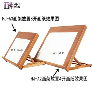 4 By 4 Inch Mini Canvas And 8*16cm Mini Wood Easel Set For Painting Drawing  School Student Artist Supplies, 12 Pack 