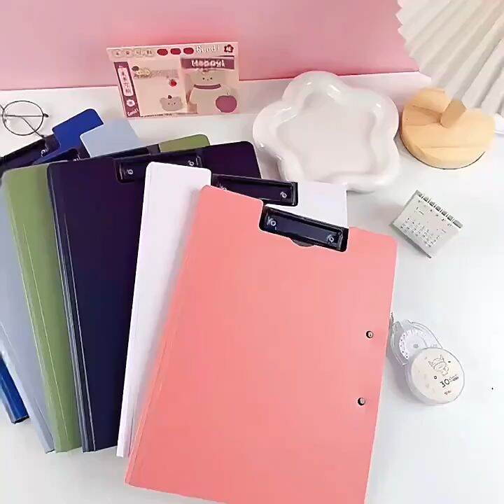 A4 Clipboard with Cover Long Size Clip Folder Board with Cover Double