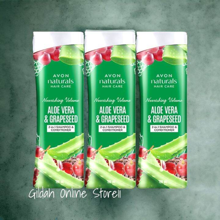 AVON NATURALS ALOE VERA AND GRAPESEED OIL 2IN1 SHAMPOO 180ML Lazada PH