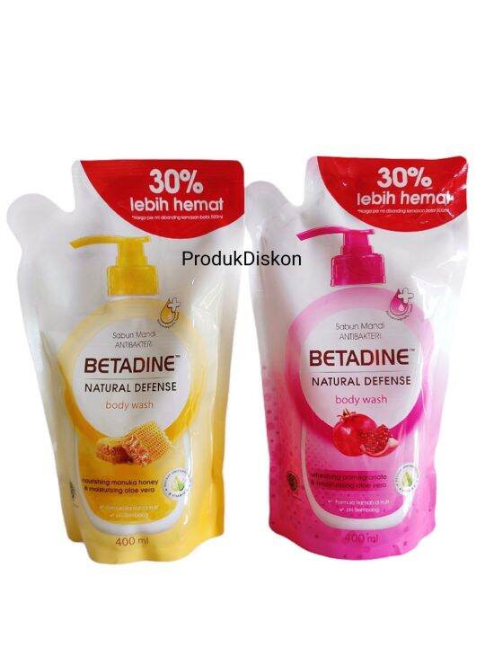 Betadine Body Wash Manuka Honey / Antibacterial Pomegranate 400Ml