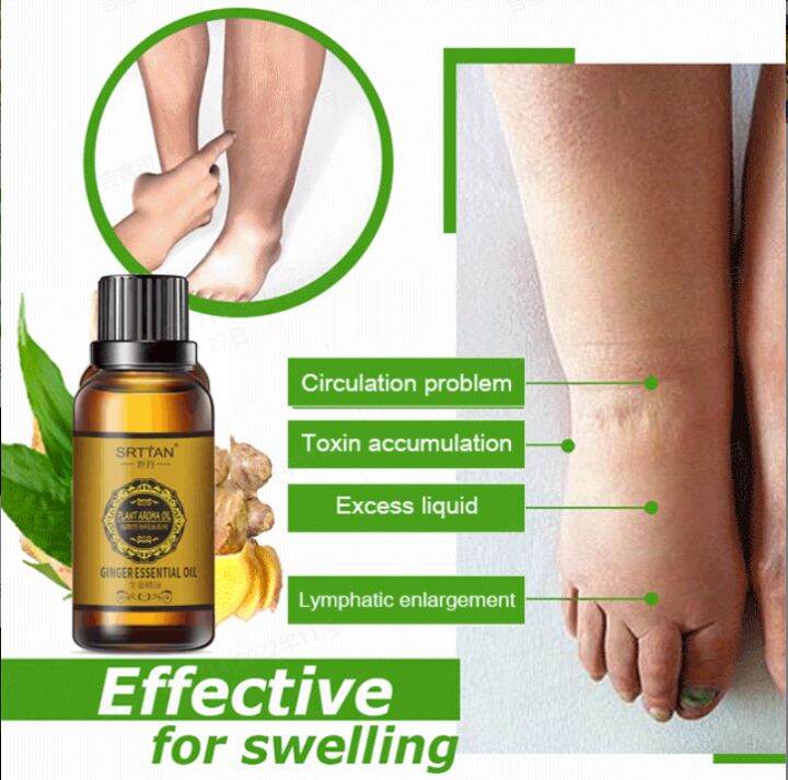 HeeHaa Massage Open Back Foot Bath Beauty Ginger Essential Oil Package