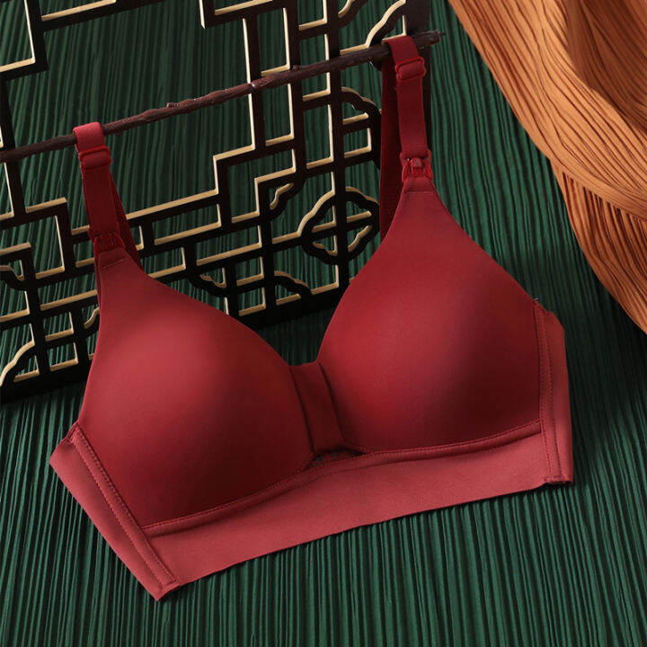 Maternity Underwear Set Exclusive for Pregnancy Push up and AntiSagging Red Wedding Postpartum