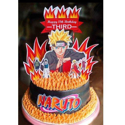 NARUTO CAKE l ANIME BIRTHDAY CAKE l ChynaBSweets - YouTube