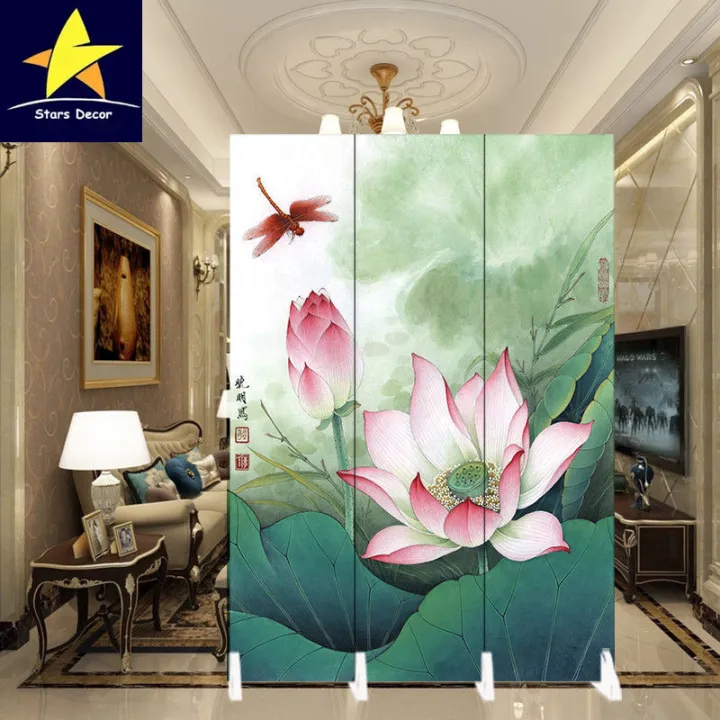 Stars Decor [3pcs/180x120cm] Simple Screen Partition Living Room Entry Door  Home Blocking Folding Mobile Decoration Office Background Wall Fashion  Folding Screen | Lazada Singapore