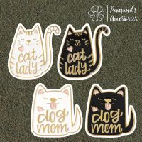 ʕ •ᴥ•ʔ ✿ พร้อมส่ง : เข็มกลัดเซ็ทหมาและแมว | Dog &amp; Cat Enamel Brooch Pin Set.