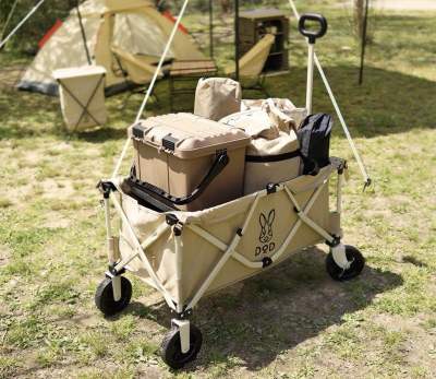 🇯🇵 รถเข็นDoD Folding Carry Wagon สีดำ/สีแทน 🎉มีสินค้าพร้อมส่งทันที🎉