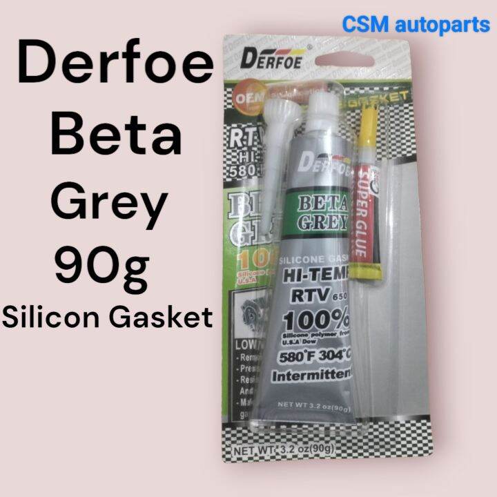 Derfoe silicon gasket beta grey 90g HITEMP RTV 100 silicone polymer from u.s.a dow Lazada PH