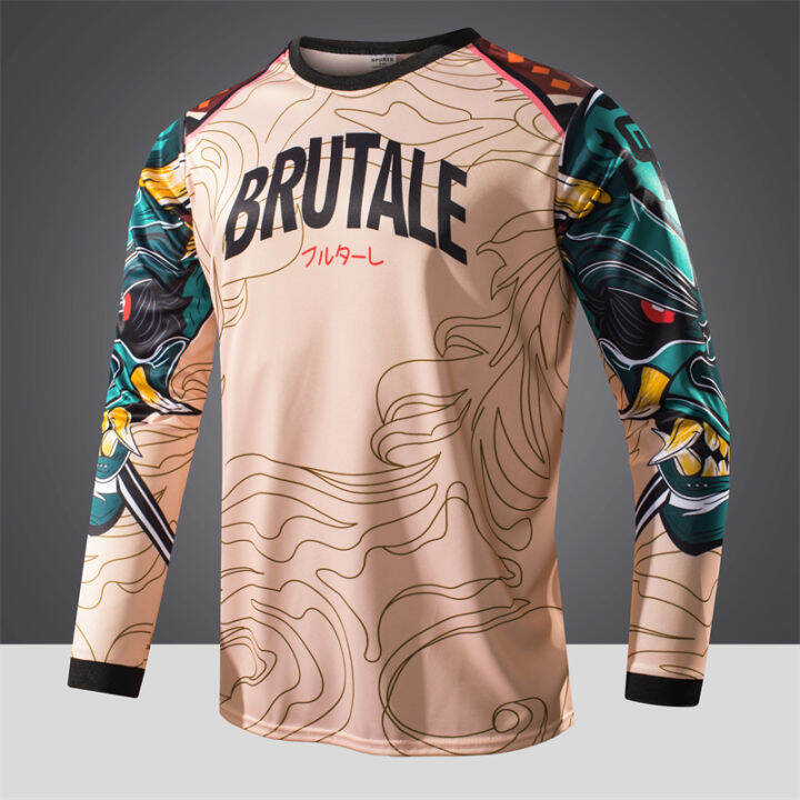 Motor Shirt Long Sleeve For Men Dry Fit Cycling Bike Jersey Bikers Motorcycle Full Set 27168 I3729861972