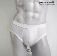 Pierre cardin รุ่น PC-323-WH กางเกงในทรง Brife สีขาว ขอบ Spandex ผ้า Cotton 100% 1Pack 2ตัว สินค้าพร้อมส่งทุกรายการ