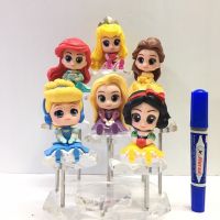 O-shoppingtoys โมเดล รวมเจ้าหญิงท่านั่ง ชุด 6 ตัว ความสูง 7-9 cm (ukjj)