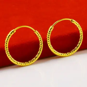 Genuine hot sale gold earrings