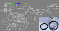 โอริง ปั๊มน้ำมันเชื้อเพลิงเบนซิน NISSAN NISSAN TEANA J31,J32 NISSAN NEO N16 และ NISSAN TIDA C11 (อะไหล่แท้ NISSAN)17343 /17342