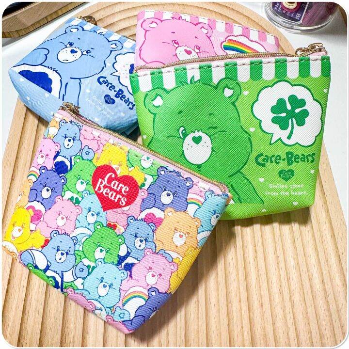 กระเป๋าสตางค์-กระเป๋าใส่เหรียญ-กระเป๋าใส่บัตร-carebears-จุได้เยอะมาก