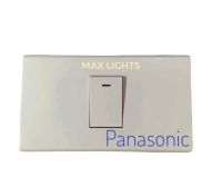 Panasonic ชุด​ สวิตช์​ รุ่นใหม่ หน้ากาก​1ช่องและบล๊อกลอย2×4