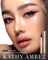 อายไลเนอร์กระแต กันน้ำ เขียนง่ายติดทน หัวเล็กพิเศษ 0.01mm. KATHY EYELINER SUPER SHARP&amp;WATERPROOF