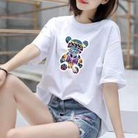 (พร้อมส่ง) เสื้อยืดลายน่ารักๆ ผ้าคอตตอน