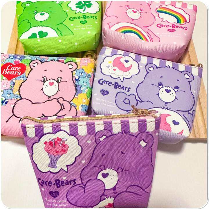 กระเป๋าสตางค์-กระเป๋าใส่เหรียญ-กระเป๋าใส่บัตร-carebears-จุได้เยอะมาก