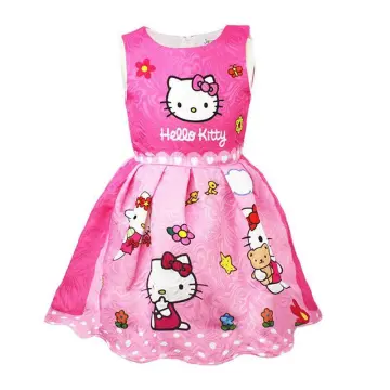 Cute little gurl wearing a pink hello kitty tutu dress and pink mini doll  shoes Stock Photo  Alamy