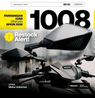 กระจกมองหลังรุ่น Ducati Nemo GMA 1007 &amp; 1008 Pnp รถจักรยานยนต์ยามาฮ่า XMax Nmax Aerox Lexi Honda ADV Pcvario Beat Supra Scoodrpy AT Honda And Yamaha