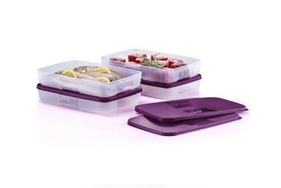 Tupperware Freezer mate 1.5 ลิตร 2ใบ สีม่วง