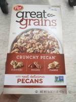 Post Great Grains Chunchy Pecan453g. ข้าวสาลีอบกรอบ ผสมพีแคนนัท 453 กรัม