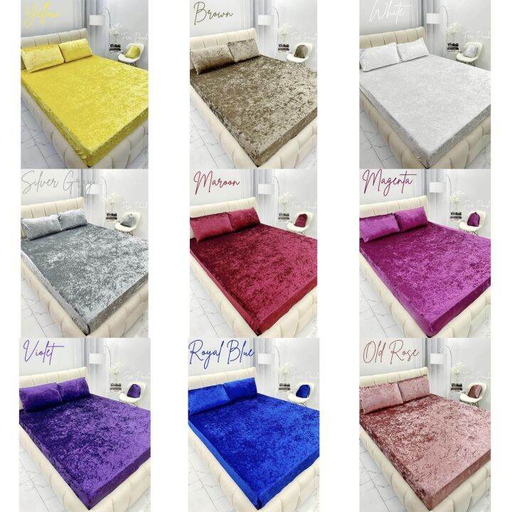 3 in 1 VELVET BEDSHEET Lazada PH