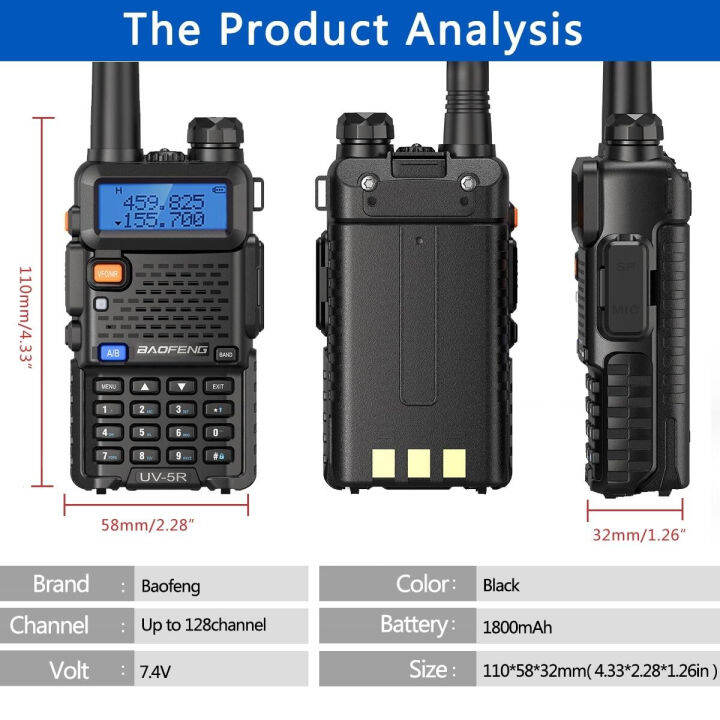 Ht TX2 Murah Walkie Talkie Sama Uv5R/Two Way Radio/Handy Talky