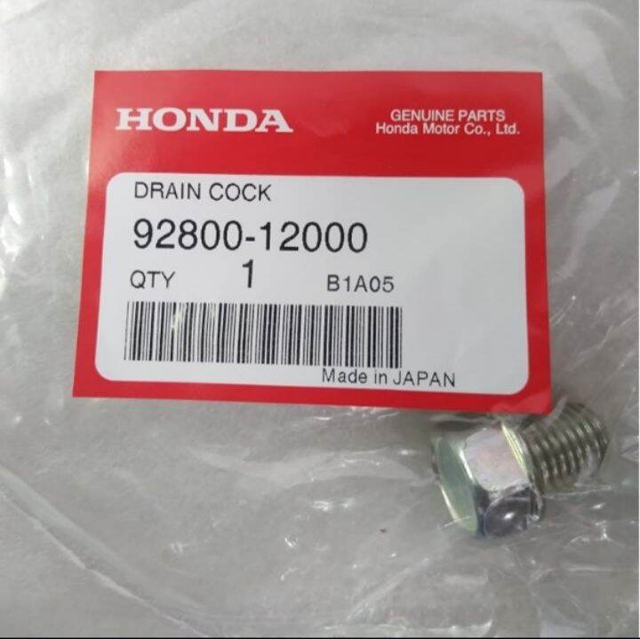 Genuine Honda Drain Plug Bolt 17mm Wave 100/125, Xrm 110/125, Rs 125 fi