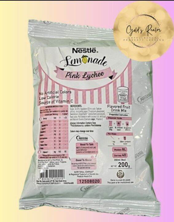 Nestlé Pink Lychee Lemonade Lazada Ph