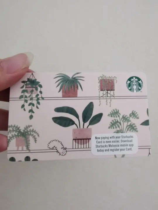 Starbucks home greenery collection card Lazada