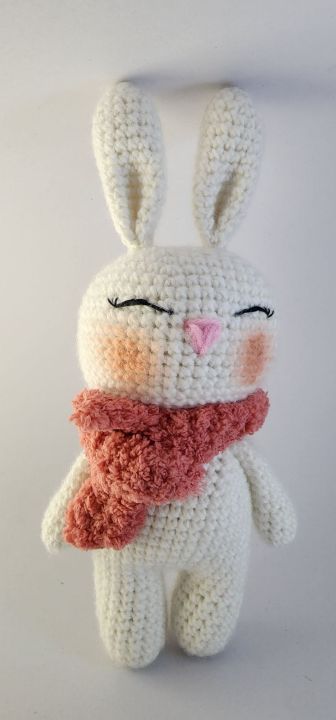 ตุ๊กตาโครเชต์กระต่ายน้อย-rb1-winter-งานhandmade-งานถักโครเชต์