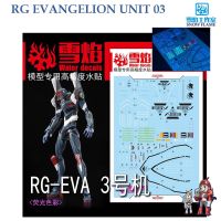 ดีคอลน้ำ [SNOW] SRG 43 EVA EVANGELION UNIT 03 EVA MARK 03 RG FLUORESCENT WATER DECAL SRG 43 RG43 RG 43