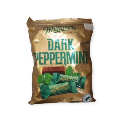 Whittakers Dark Peppermint 180g.วิทแทคเกอร์ช็อคโกแลตดาร์กรสเปปเปอร์มินต์ 180กรัม