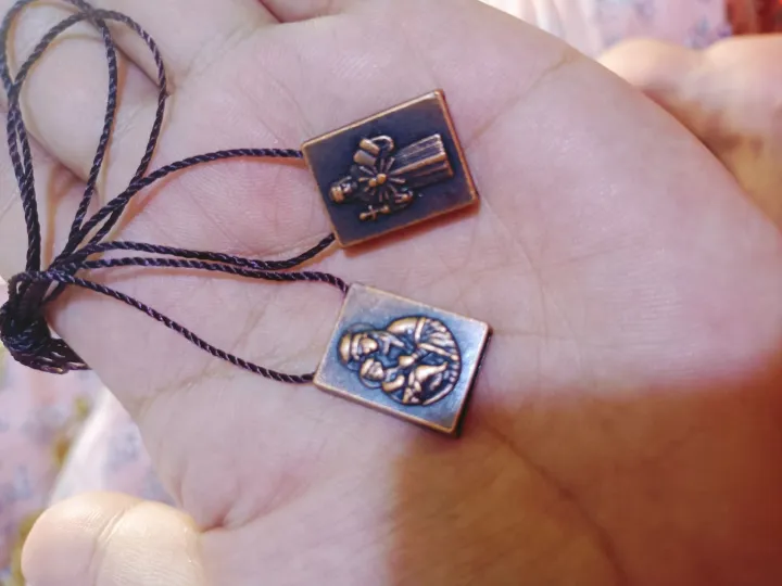 LEGIT BRASS METAL SCAPULAR Lazada PH