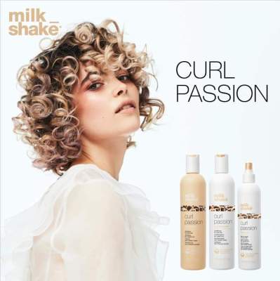 🌺🌟แท้ฉลากไทย🌺🌟Milk Shake​ Curl Passion​ Shampoo+Conditioner+leave​ in spray set 3 ชิ้น สำหรับผมดัด