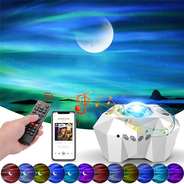 Galaxy Projector Lights Aurora borealis Night Light Star Projector Nebula Moon with Bluetooth