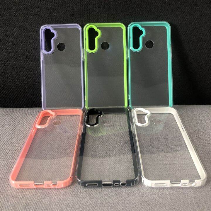 พร้อมส่งจากไทย-เคสประกบสี-realme-5-5i-5s-6i-c3-เคสใส-เคสซิลิโคนนุ่ม-เคสกันกระแทก