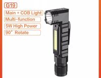 SupFire G19 Led Flashlight 90 Degree Twist Rotary Clip 800LM Waterproof Magnet Mini Lighting LED Torch Outdoor