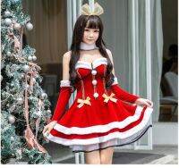 พร้อมส่งในไทย CP34.2 ชุดคริสต์มาส ซานตาครอส ซานต้า แซนตี้ Dress for Santa Santy Suit Christmas Santa Claus Costumes Festival Cosplay Fancy Outfit