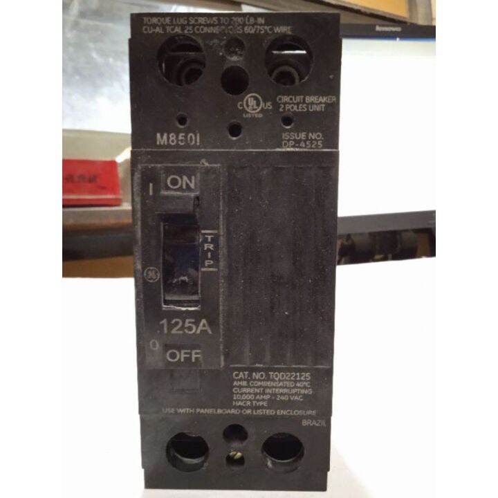 GE BREAKER TQD 125Ampere 2pole Lazada PH