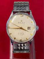 SEIKO SELF DATOR SUPPER NIVAFLEX 15 JEWELS ระบบไขลาน ตัวเรือนสแตนเลส นาฬิกาผู้ชาย มือสองของแท้