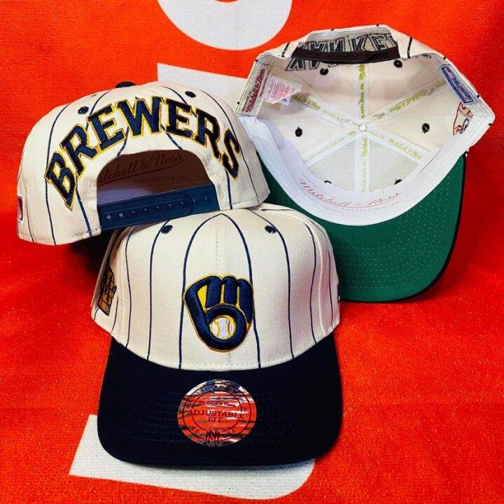 Bheads Pinstripe Milwaukee Brewers Snapback Cap Vintage | Lazada PH