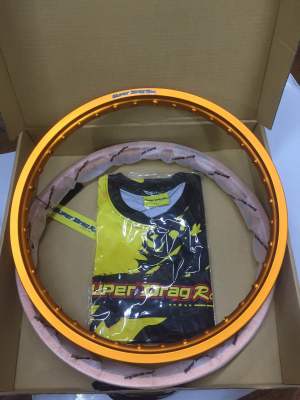 วงล้อ SUPER DRAG RIM รุ่นStreet 1.2ขอบ17 (2วง)ขอบเรียบ สีทองเข็ม(SD1217GG)