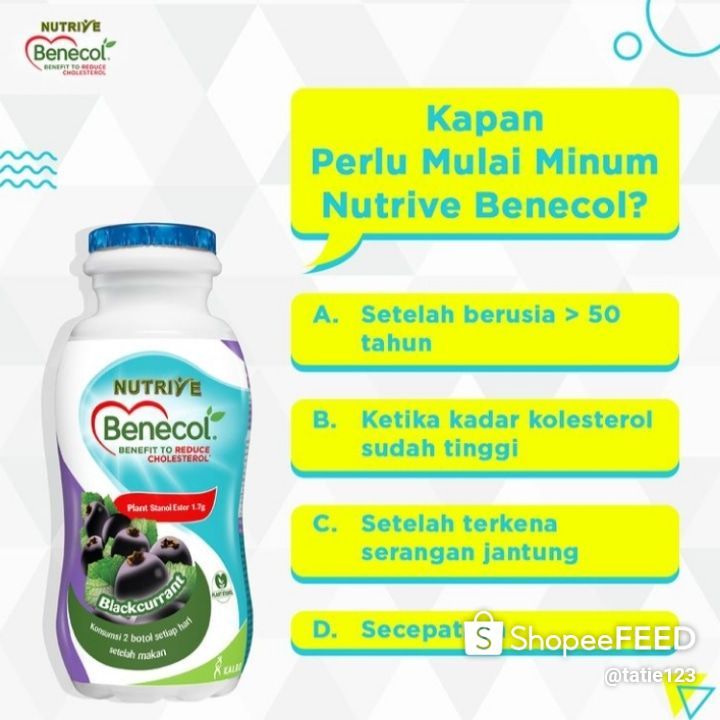 NUTRIVE BENECOL#PENURUN KOLESTEROL#MINUMAN SMOOTHI#BERBAGAI VARIAN RASA ...