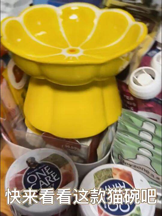 Daisy Cat Bowl Ceramic Food Food Water Feeding Inclined Mouth Rice Feeding Pet Lazada