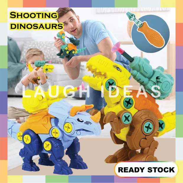 Assemble Dinosaur DIY Toys Screw Kids Toy Jurassic World Dino Robot
