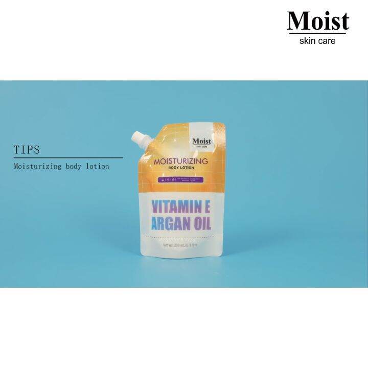 Moist Moisturizing Body lotion Vitamin E Argan oil, Hyaluronic